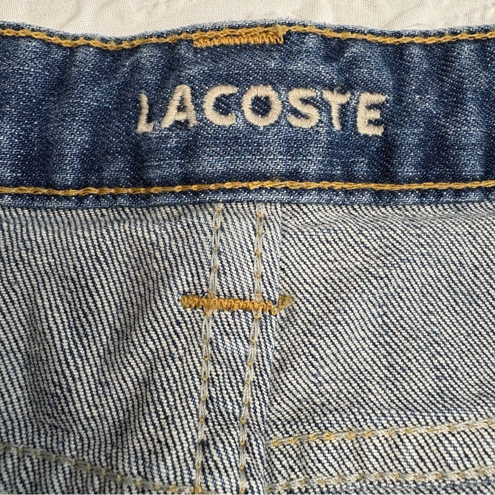 Lacoste Women's Denim Straight Leg Jeans - Picture 8 of 16